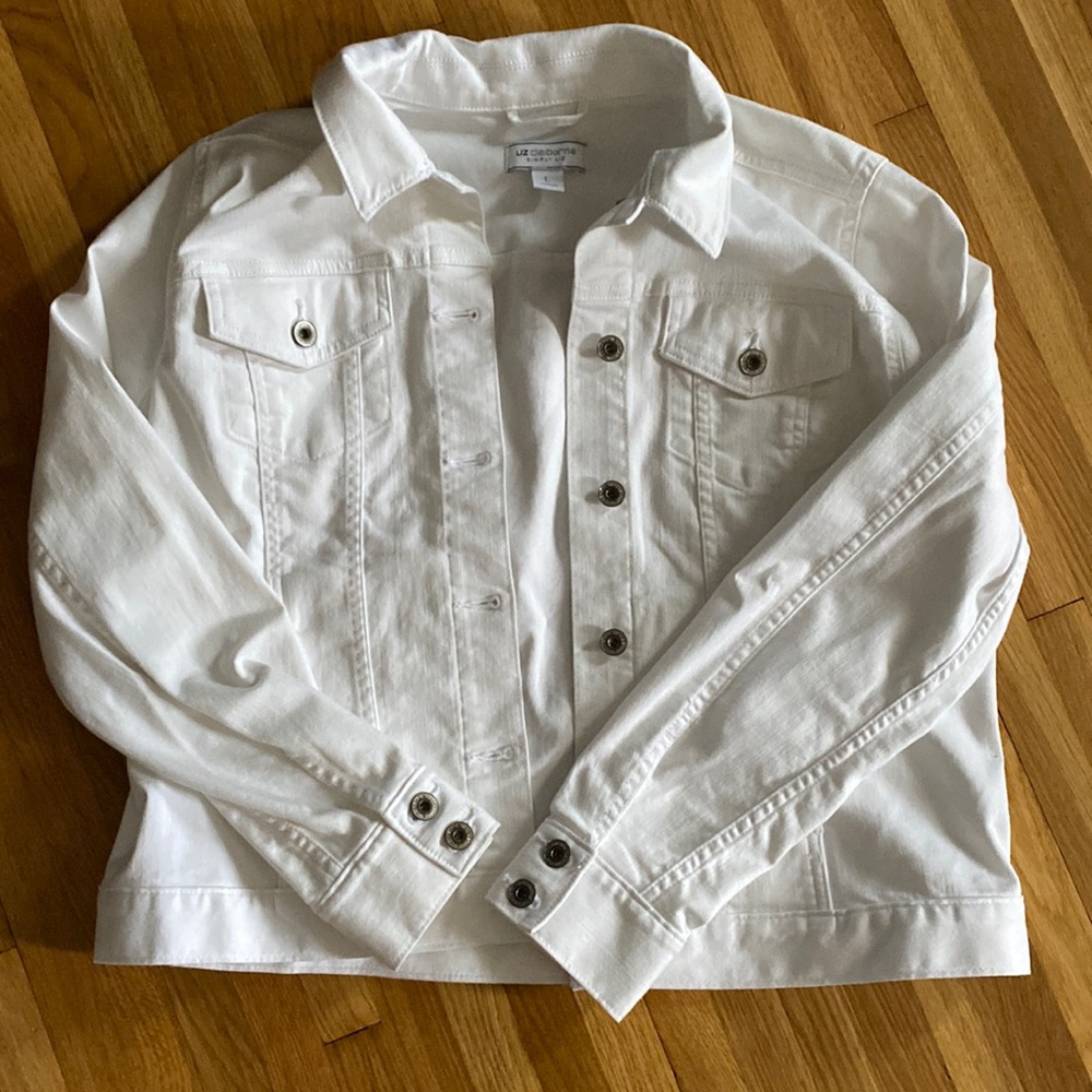 White jean jacket